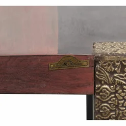 Table basse carrée 80 cm Manguier Pushkar Naturel - 80x80x45 cm