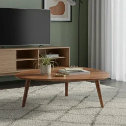 Table basse losange 117X105X40 en manguier massif Marron - 117x105x40 cm