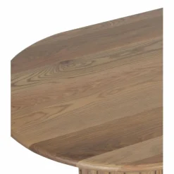 Table basse ovale Chêne Dalta Marron - 152x76x42 cm