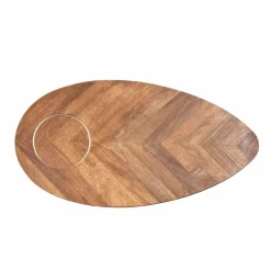 Table basse ovale Kensington MERCANA Marron - 130x70x50 cm