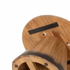 Table basse ronde 60 cm Acacia Dimona Naturel - 60x60x40 cm