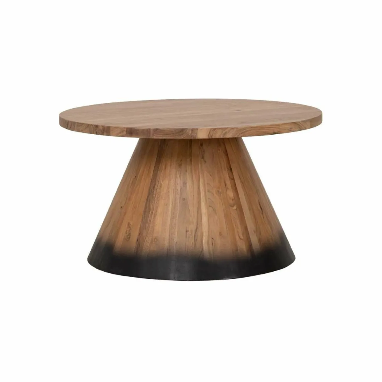 Table basse ronde bois 80 cm Acacia Dimona Naturel - 80x80x45 cm