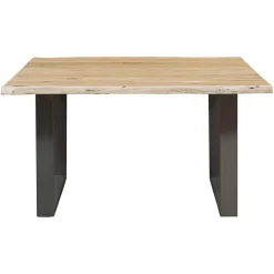 Table carrée acacia forest brut - 140x140x76 cm
