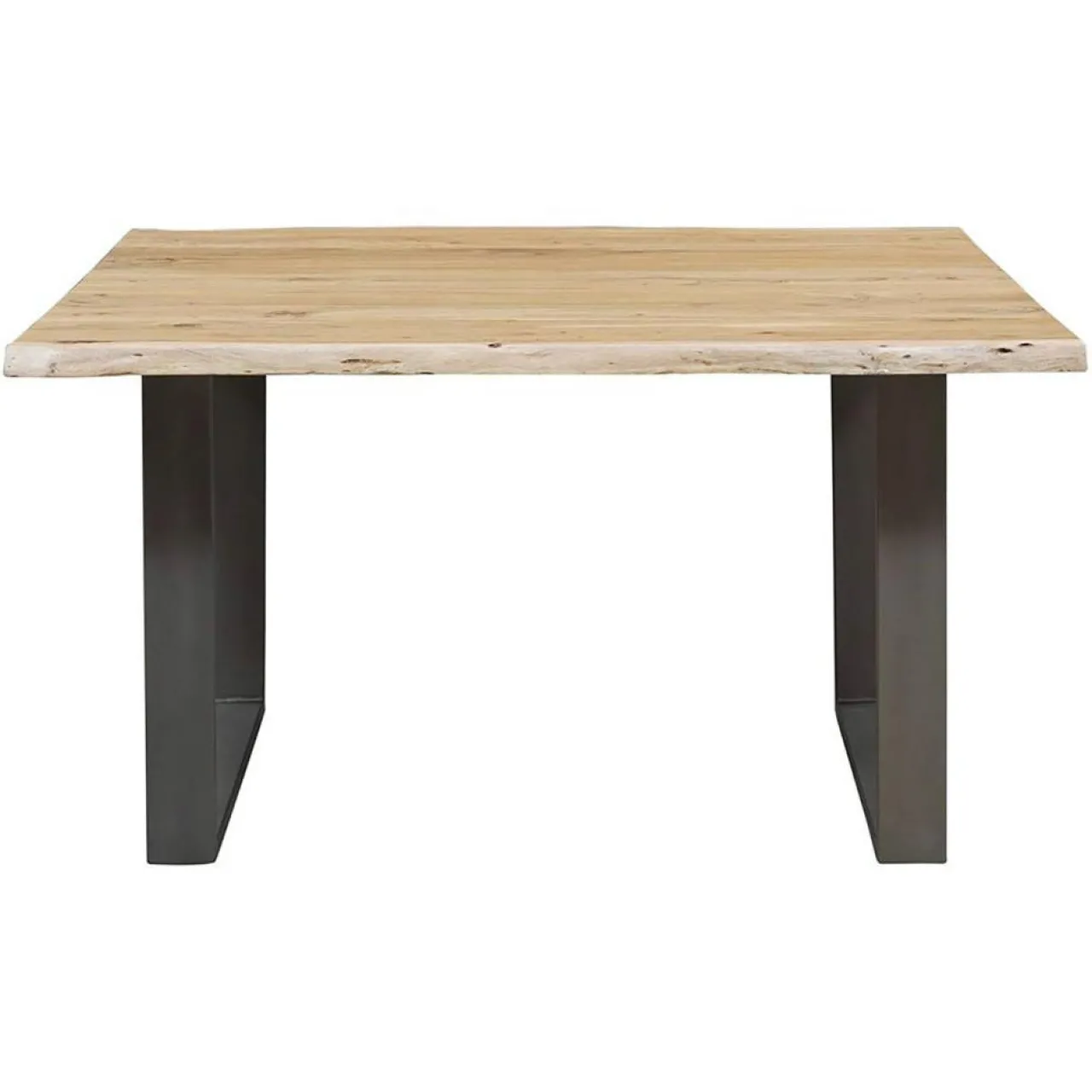 Table carrée acacia forest brut - 140x140x76 cm