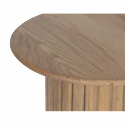 Table d'appoint ronde pour canapé Chêne Dalta Marron - 56x56x56 cm