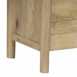 Table de chevet 2T Mango Matan Beige - 57x40x57 cm