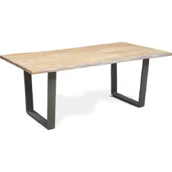 Table de repas en acacia massif forest brut - 180x90x76 cm