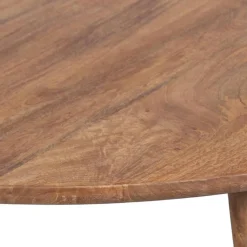 Table de repas losange en manguier massif marron - 136x132x75 cm