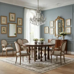 Table de repas ronde 140 cm Manguier Ramon Naturel - 140x140x76 cm