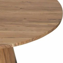 Table de repas ronde acacia dimona marron - D.140x76 cm