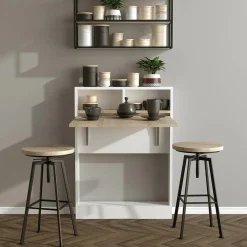 Table pliable Bracked ecru - 70x90x15 cm