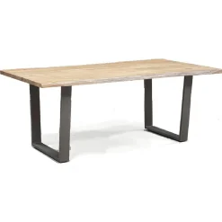Table rectangulaire massif acacia forest brut - 160x90x76 cm