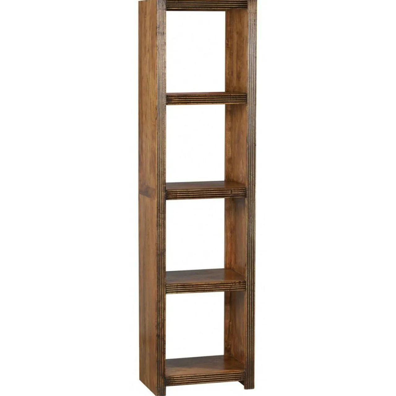 Étagère 5 cases acacia florence naturel/ebene - 50x35x235 cm