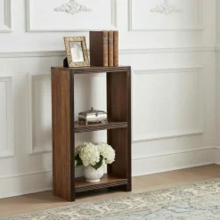 Étagère 2 cases H100 cm Acacia Florence Marron - 50x35x100 cm