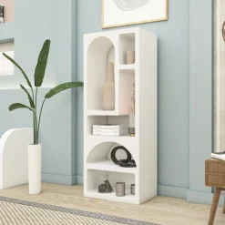 Étagère à livres Vénus blanche - 60x150x32 cm