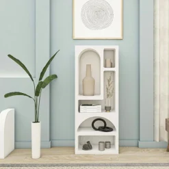Étagère à livres Vénus blanche - 60x150x32 cm