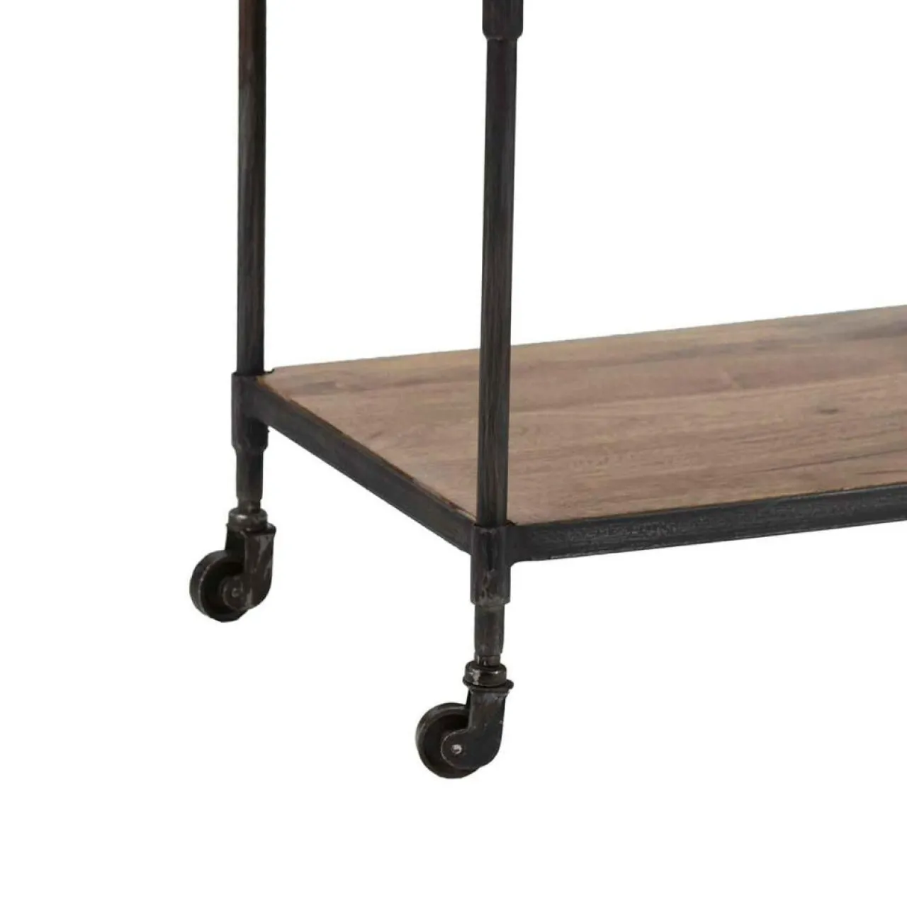 Étagère à roulettes manguier carnac marron - 57x42x162 cm