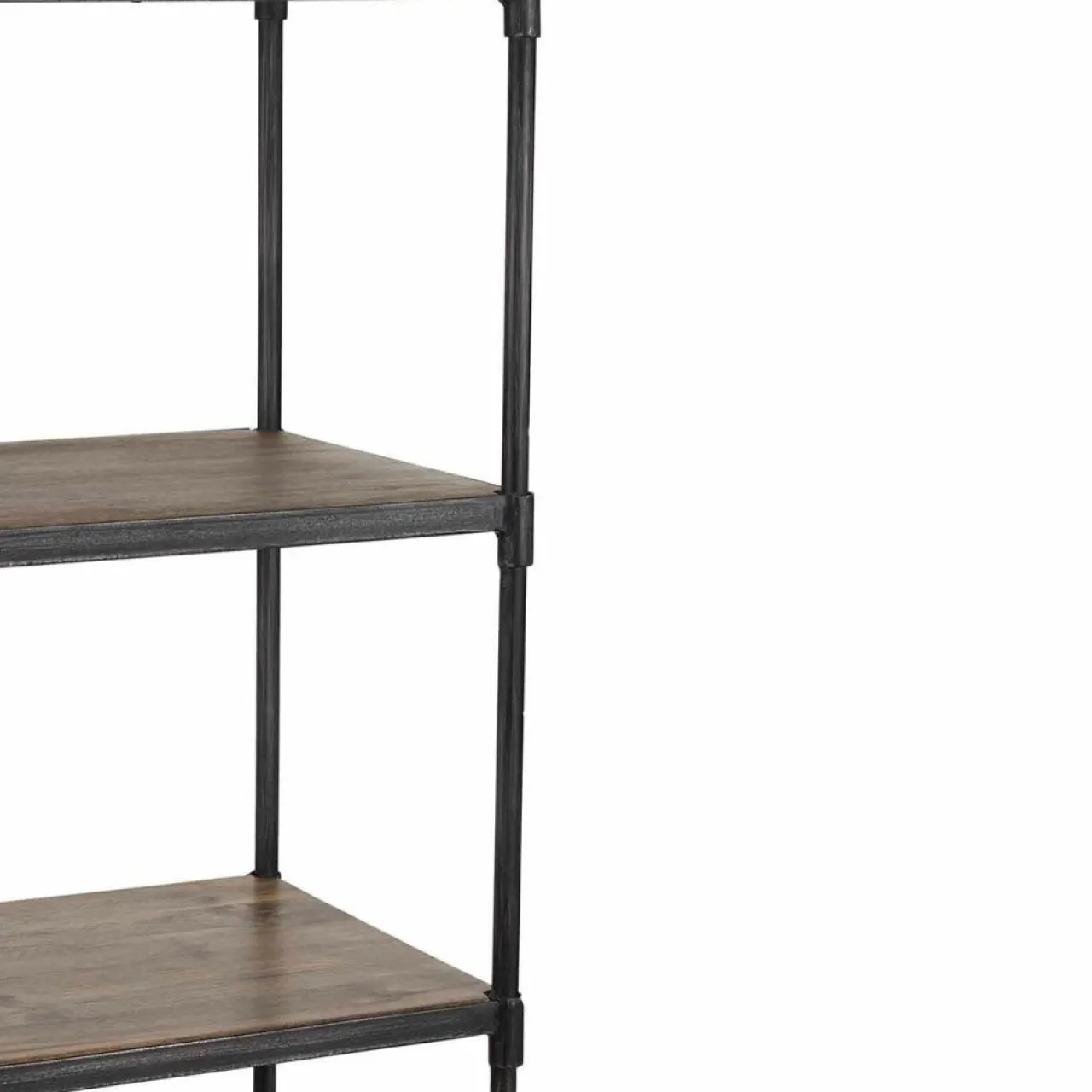 Étagère à roulettes manguier carnac marron - 57x42x162 cm