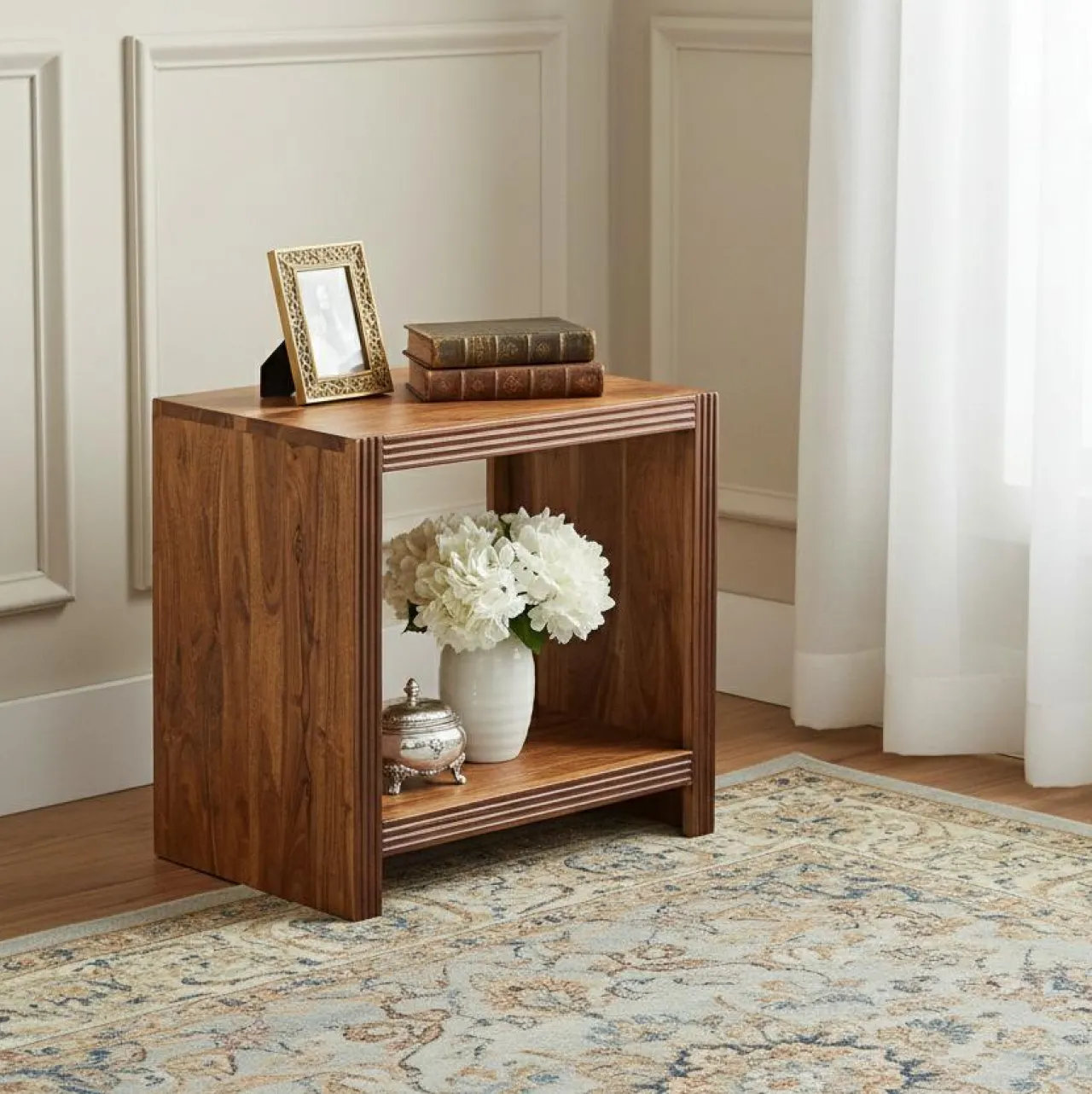 Étagère H50 cm Acacia Florence Marron - 50x35x50 cm