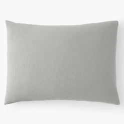 Taie d'oreiller 100% Gaze de coton grise