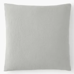 Taie d'oreiller 100% Gaze de coton grise