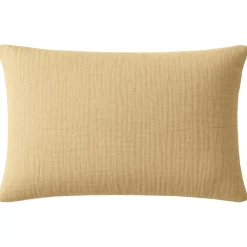 Taie D'oreiller 100% Gaze de Coton Lavé ecru naturel