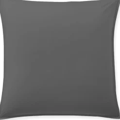 Taie D'oreiller 100% Percale de Coton gris magnet
