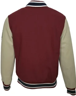 Teddy en Laine & Cuir Bron rouge