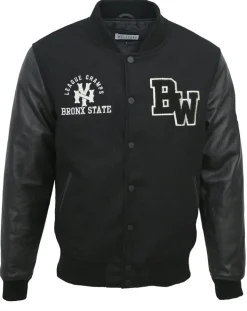 Teddy en Laine & Cuir Bron noir