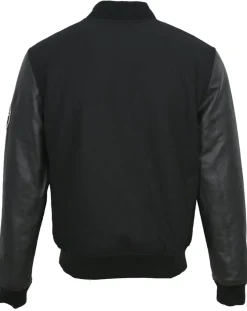 Teddy en Laine & Cuir Bron noir