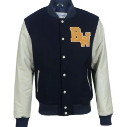 Teddy en Laine & Cuir Char bleu