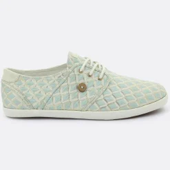 Tennis Cypress à carreaux aqua/doré