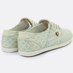 Tennis Cypress à carreaux aqua/doré