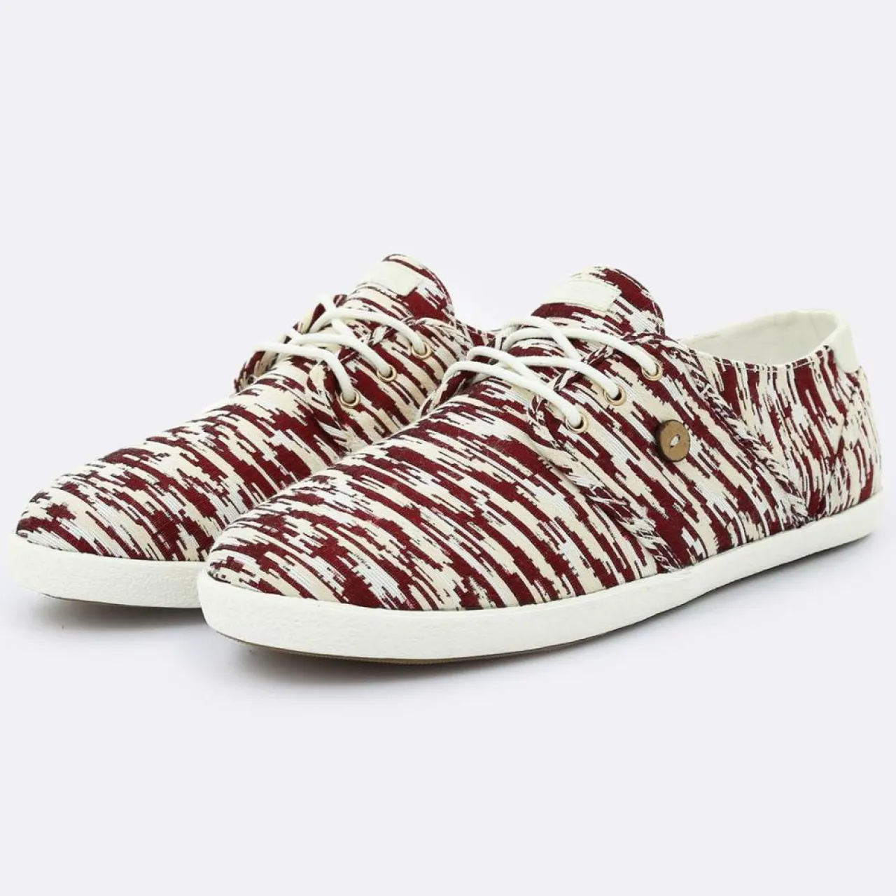 Tennis Cypress imprimées blanc/bordeaux