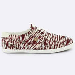 Tennis Cypress imprimées blanc/bordeaux