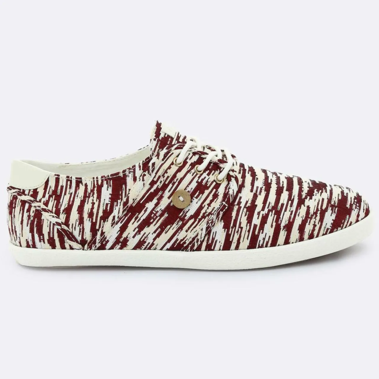 Tennis Cypress imprimées blanc/bordeaux