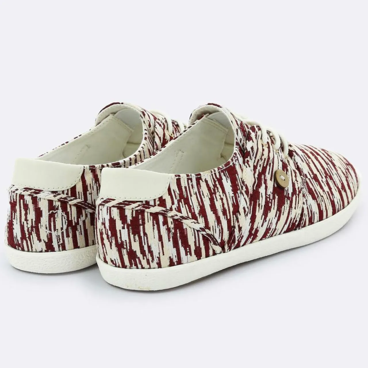 Tennis Cypress imprimées blanc/bordeaux