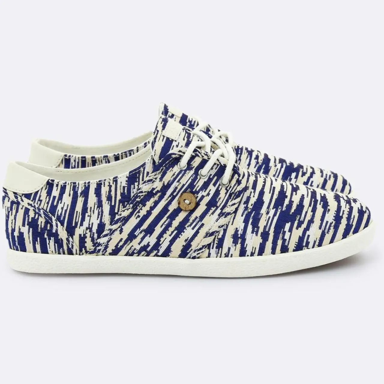 Tennis Cypress imprimées blanc/bleu foncé