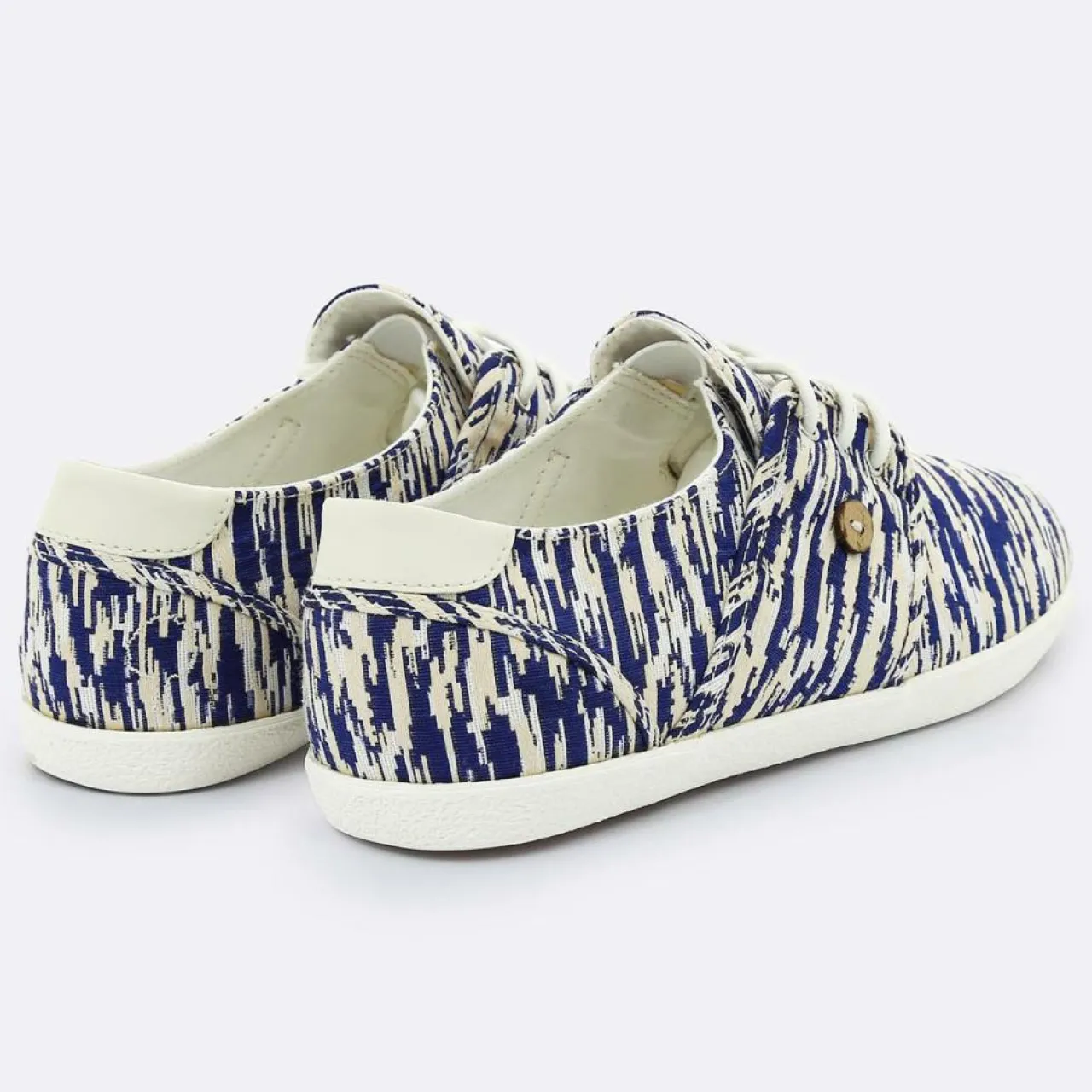 Tennis Cypress imprimées blanc/bleu foncé