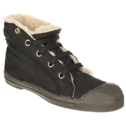 Tennis montantes Mid Fourrées lacets grises