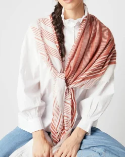 Étole Bobby rose - 130x100 cm