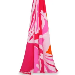 Étole en Coton Bio Calliope rose - 100x200 cm