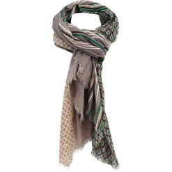 Étole en Coton Borneo terre - 100x200 cm