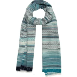 Étole Horizons bleue - 70x200 cm