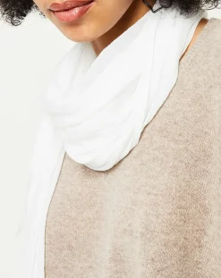 Étole Iode effet froissé écrue - 190x90 cm