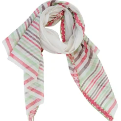 Étole Maria en Coton & Soie mélangés beige - 90x180 cm