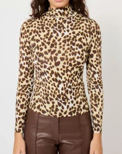 Top Basic imprimé léopard