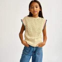 Top crocheté Marh écru