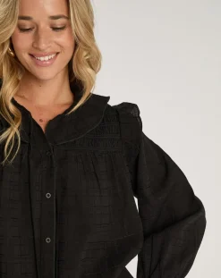 Top en Coton & Lin Inaya noir