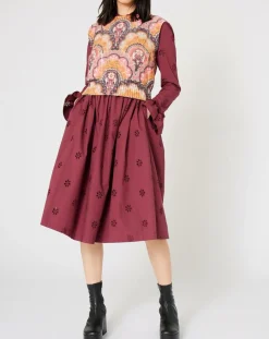 Top en maille Fall Torsade imprimé rose/multicolore